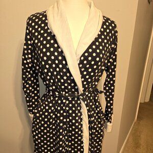 Kate Spade Polka Dot Robe NAVY
